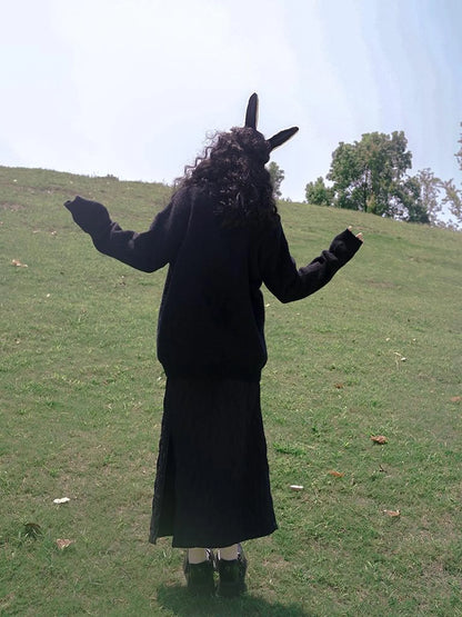 Day To Day Fairytale Park Split Side Knit Skirt