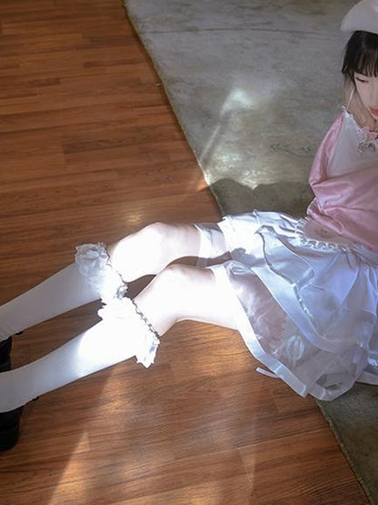 Daytoday Day To Day Princess Ballet Angel Print Fluffy Short Skirt