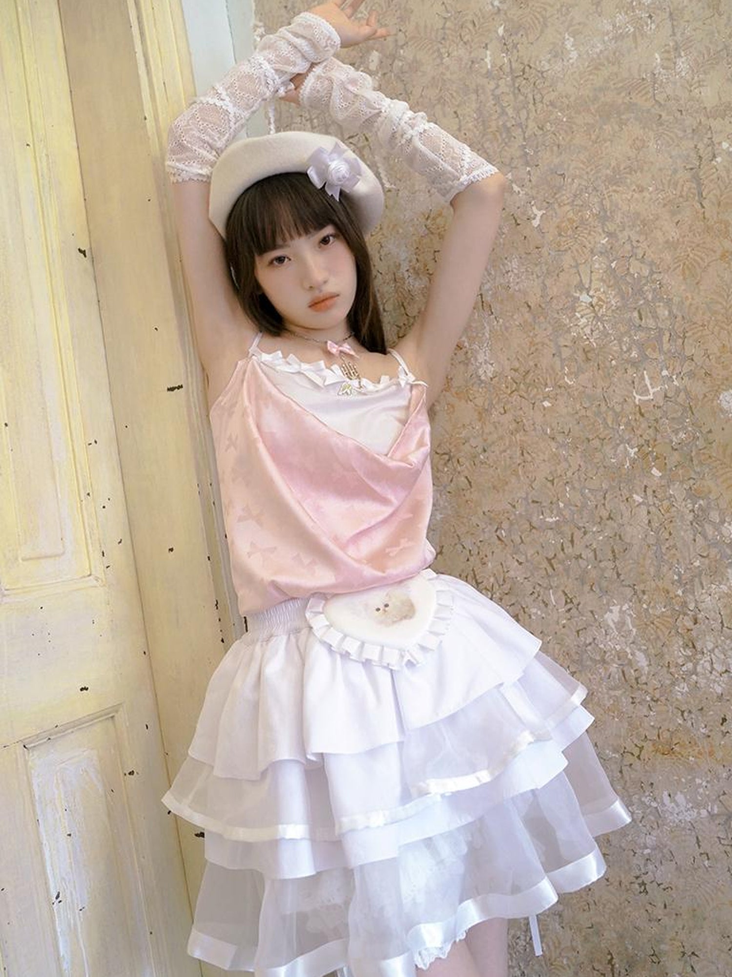 Daytoday Day To Day Princess Ballet Angel Print Fluffy Short Skirt