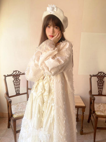 Daytoday Daytoday Print Angel Garden Long Sleeve Dress
