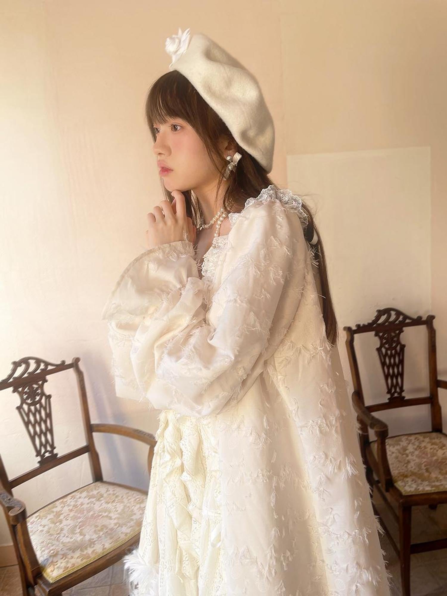Daytoday Daytoday Print Angel Garden Long Sleeve Dress