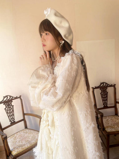 Daytoday Daytoday Print Angel Garden Long Sleeve Dress