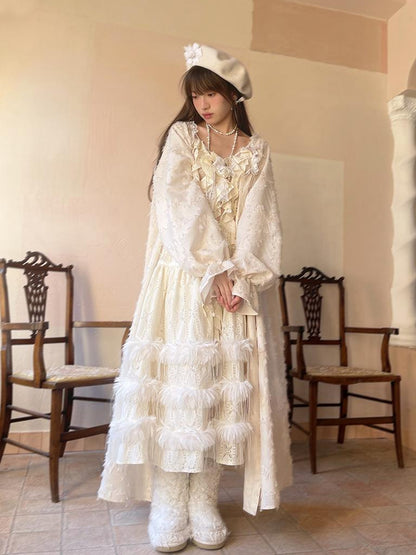 Daytoday Daytoday Print Angel Garden Long Sleeve Dress