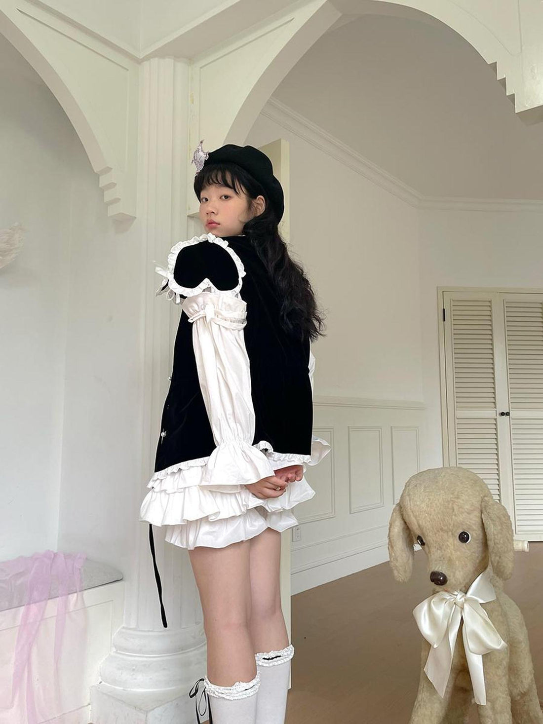 Daytoday Detachable Sleeve Velvet Heart Vest Top