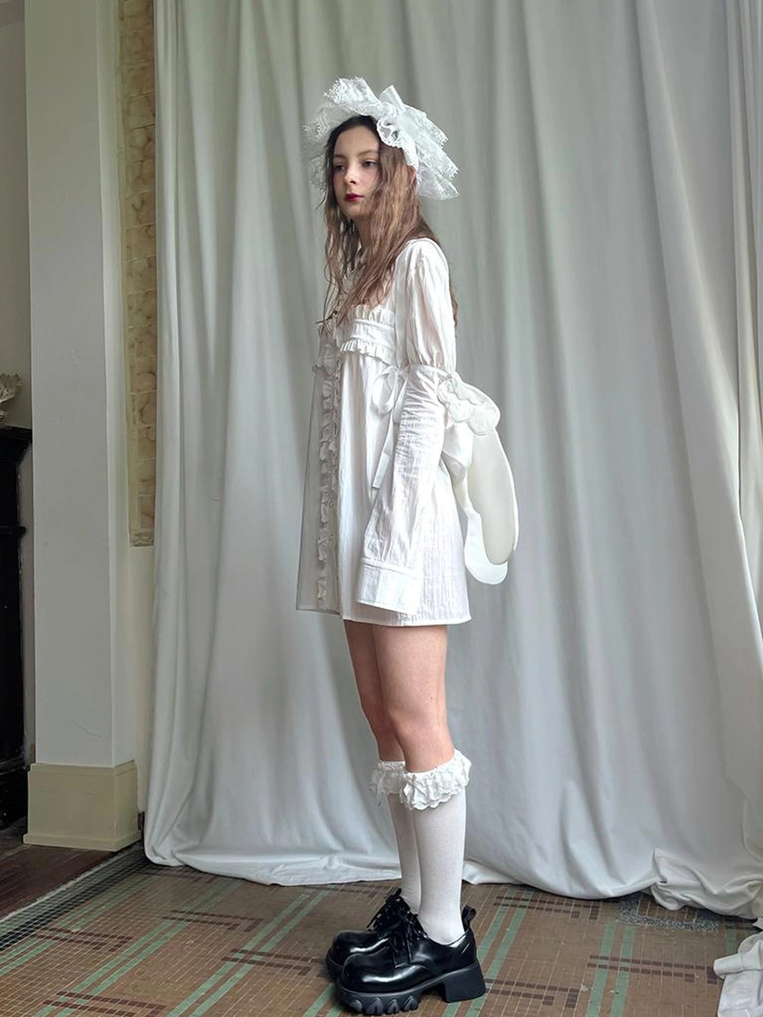 Detachable Wing Sleeve Long Cross Shirt