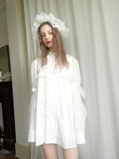 Daytoday Detachable Wing Sleeve Long Cross Shirt