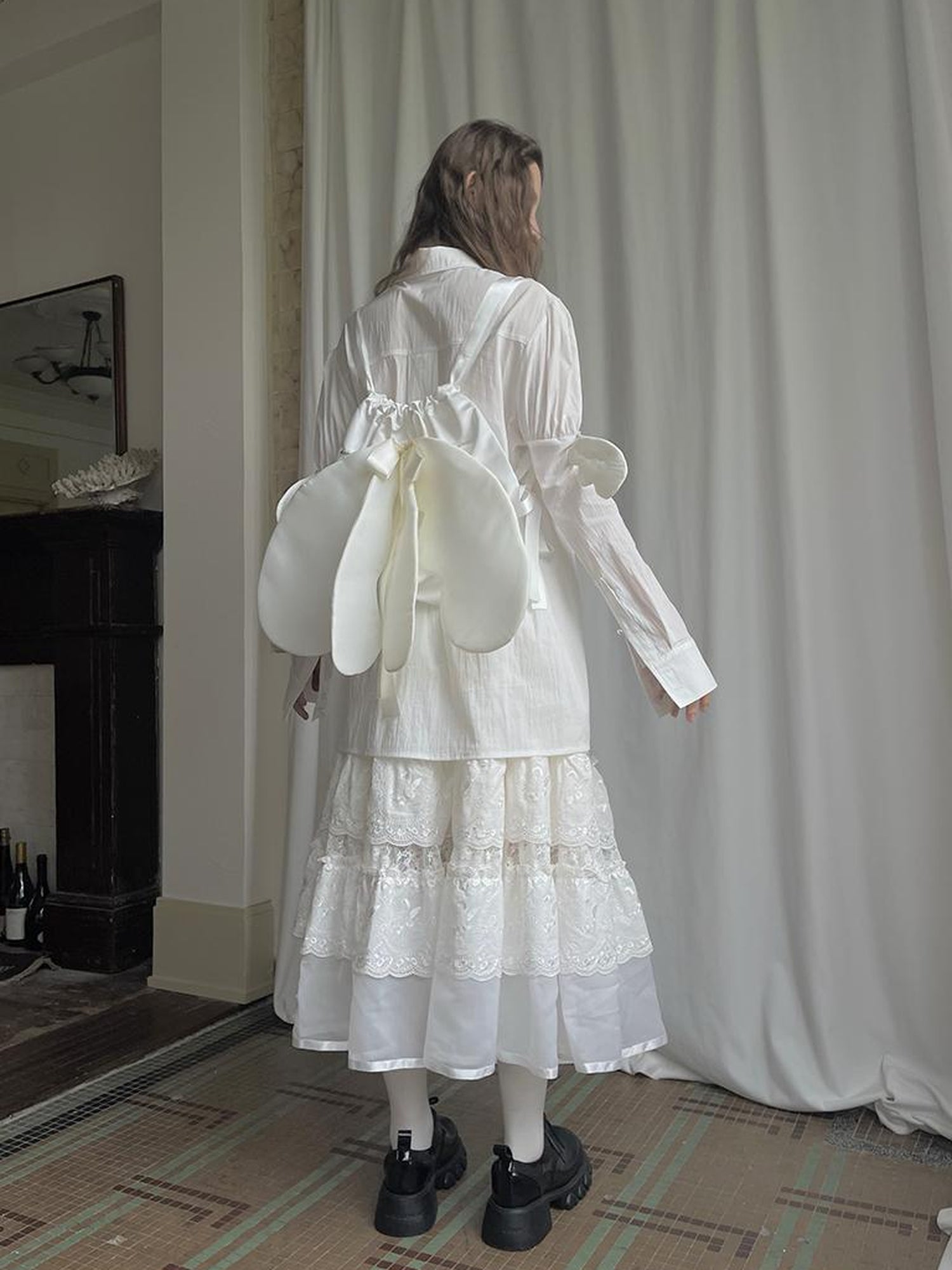Daytoday Detachable Wing Sleeve Long Cross Shirt