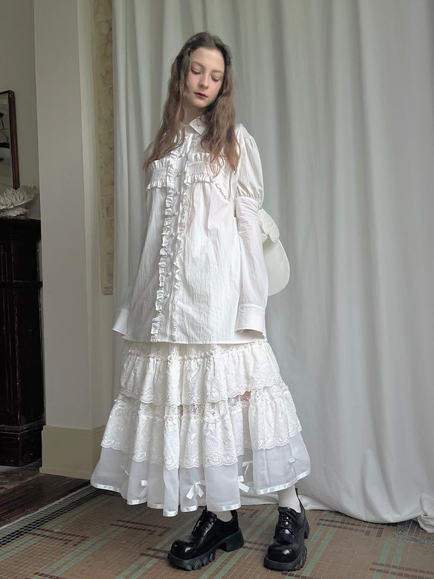 Daytoday Detachable Wing Sleeve Long Cross Shirt