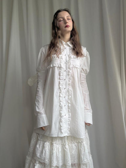 Daytoday Detachable Wing Sleeve Long Cross Shirt