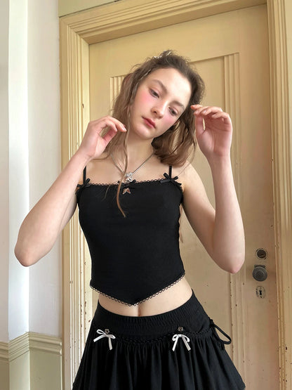 Detachable Wings Bear Print Cami Top