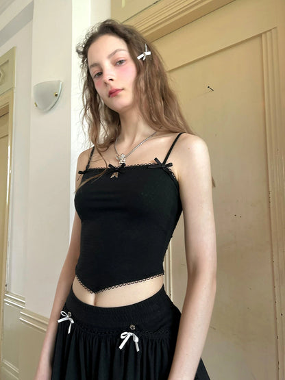 Detachable Wings Bear Print Cami Top