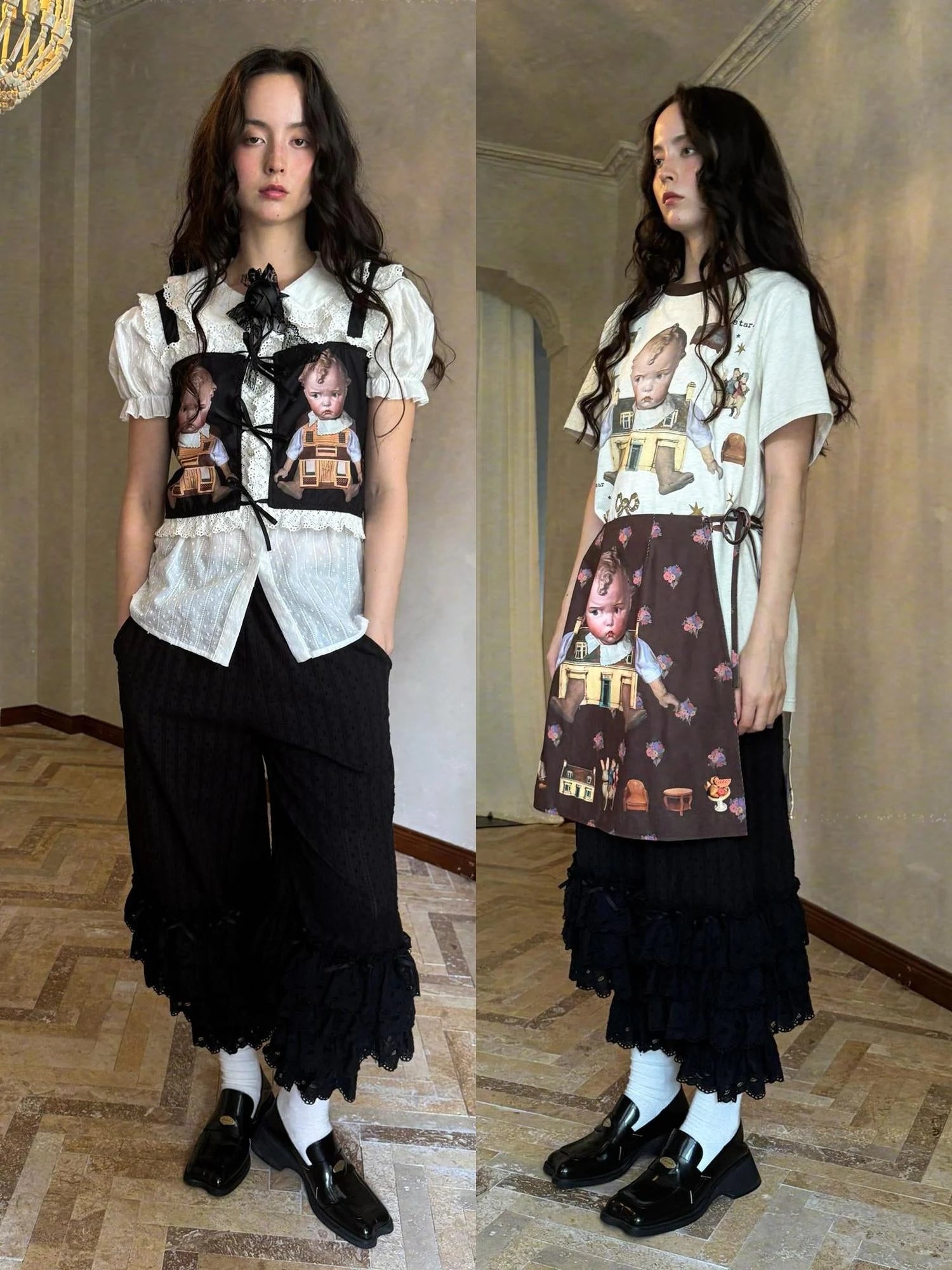 Fairy Tale Bubble Bloomers With Layered Bow