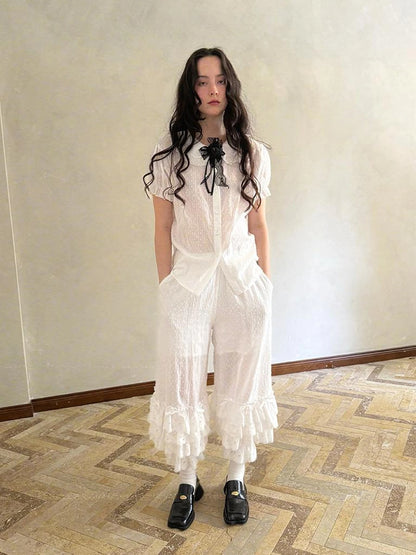 Fairy Tale Bubble Bloomers With Layered Bow