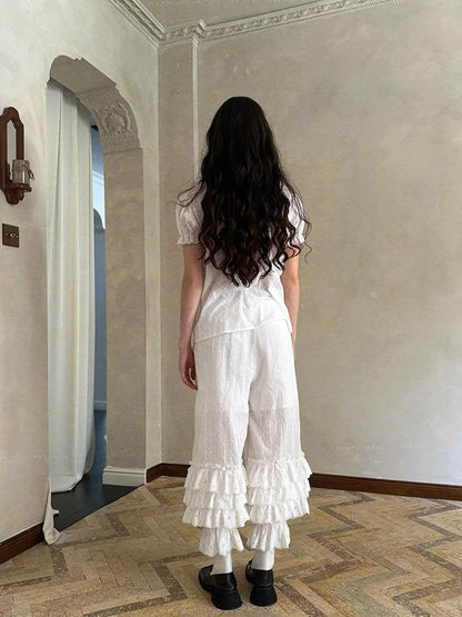 Fairy Tale Bubble Bloomers With Layered Bow