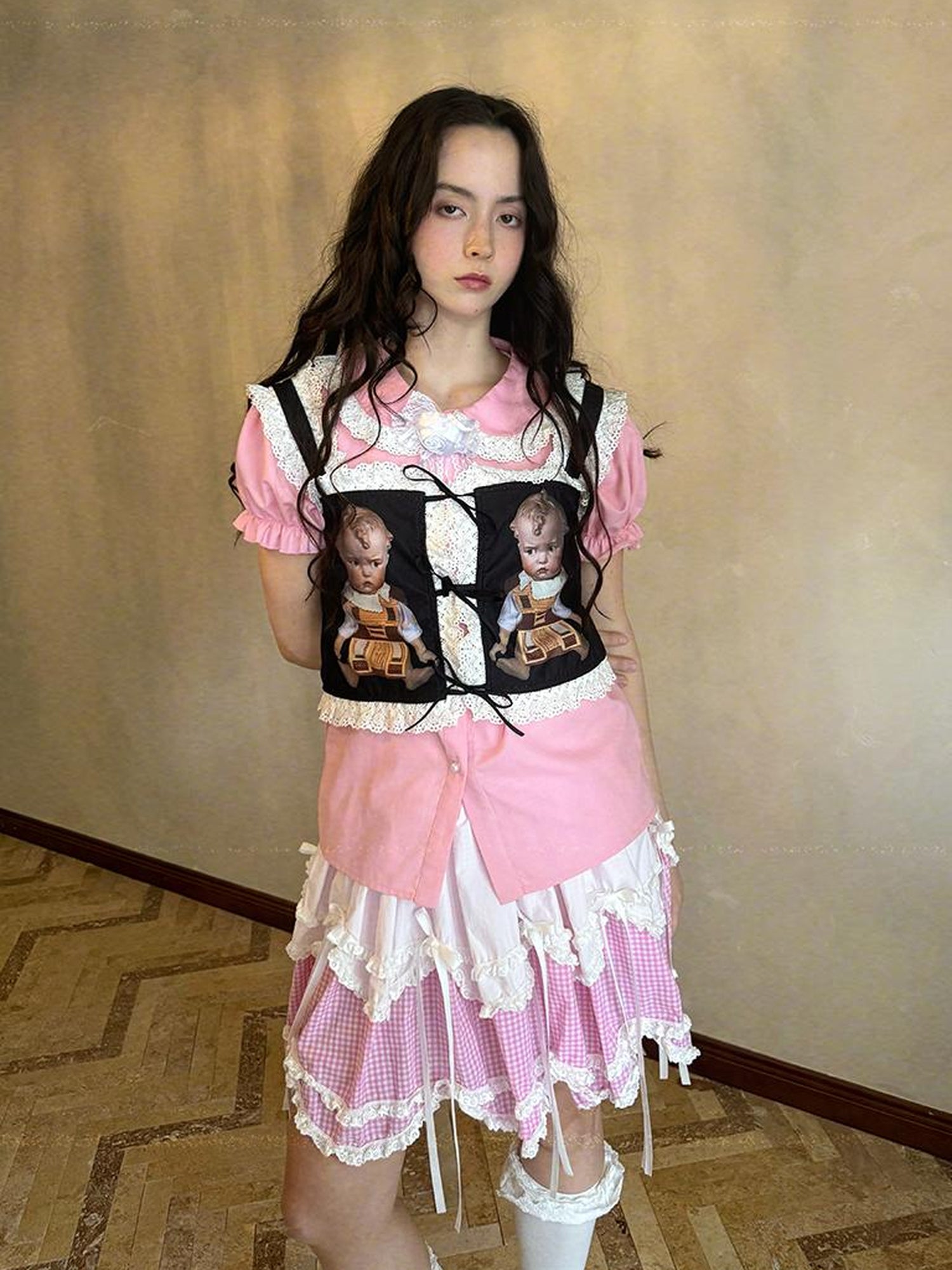 Daytoday Fairy Tale Bubble Sleeve Cotton Shirt