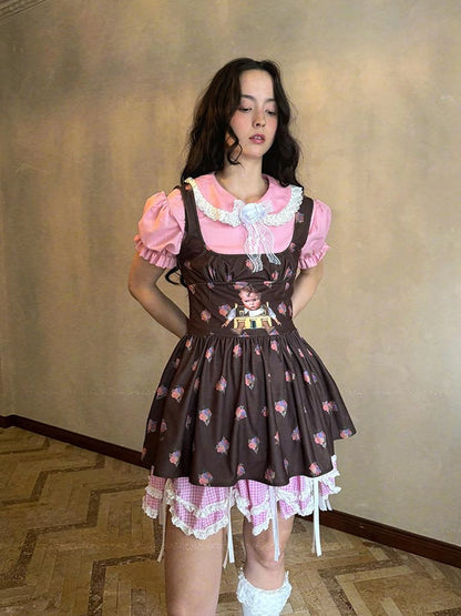 Fairy Tale Bubble Sleeve Cotton Shirt