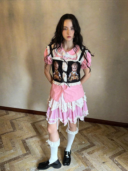 Daytoday Fairy Tale Bubble Sleeve Cotton Shirt