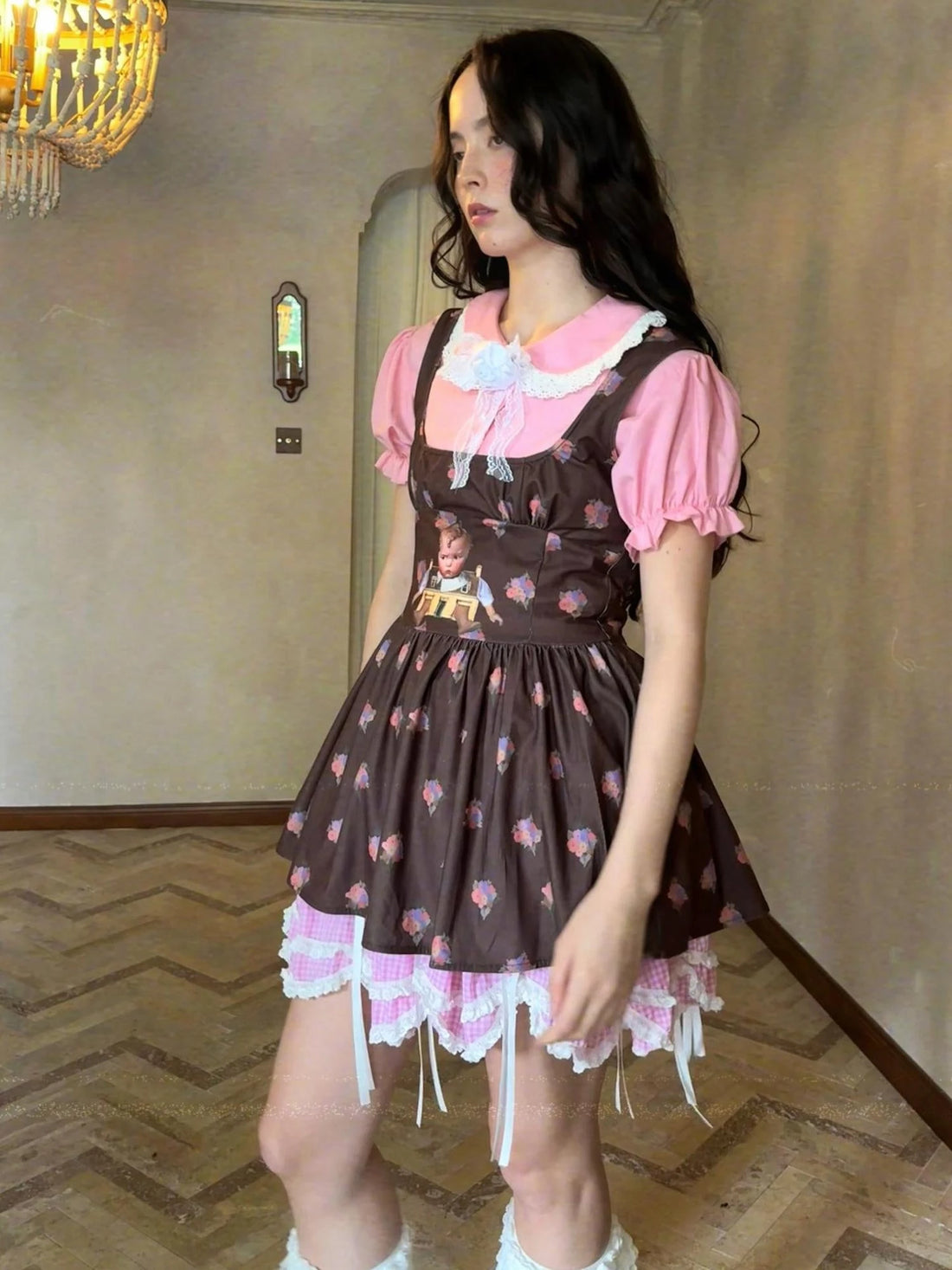 Fairy Tale Bubble Sleeve Cotton Shirt