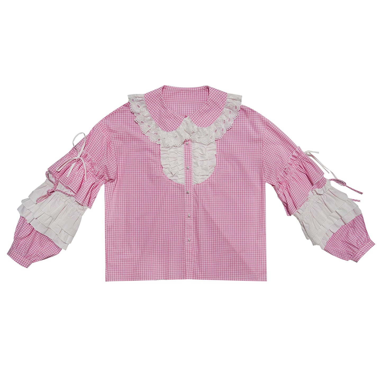 Daytoday_Fairy_Tale_Lace_Trim_Floral_Print_Blouse_V_Neck_T_Shirt_Long_Sleeve_MISSTT