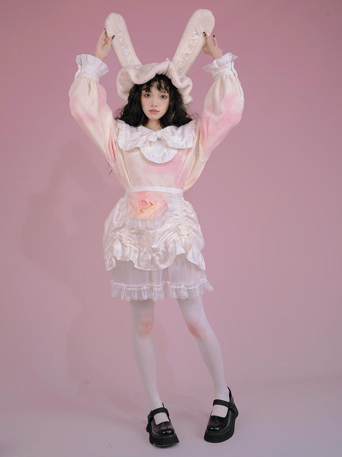 Daytoday Floral Bloom Tulle Layered Mini Skirt Set