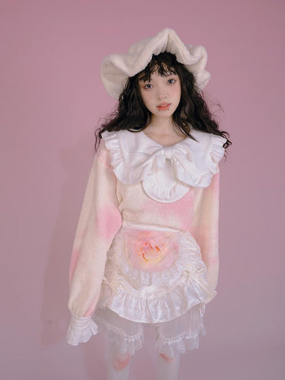 Daytoday Floral Bloom Tulle Layered Mini Skirt Set