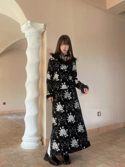 Daytoday Floral Embroidered Lace Qipao Blouse