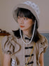 Daytoday Floral Pearl Checkered Bucket Hat