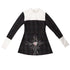Daytoday_Gothic_Grid_Leather_Trim_Lace_Up_Heart_Print_Dress_V_Neck_Long_Sleeve_MISSTT