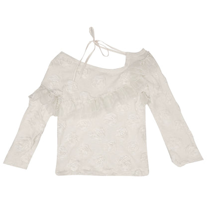 Daytoday_Heavenly_Bloom_Knit_Top_With_3D_Roses_V_Neck_T_Shirt_Long_Sleeve_MISSTT