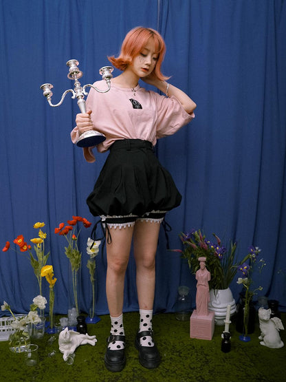 Daytoday Lace Trim Bubble Shorts Day To Day Alchemy