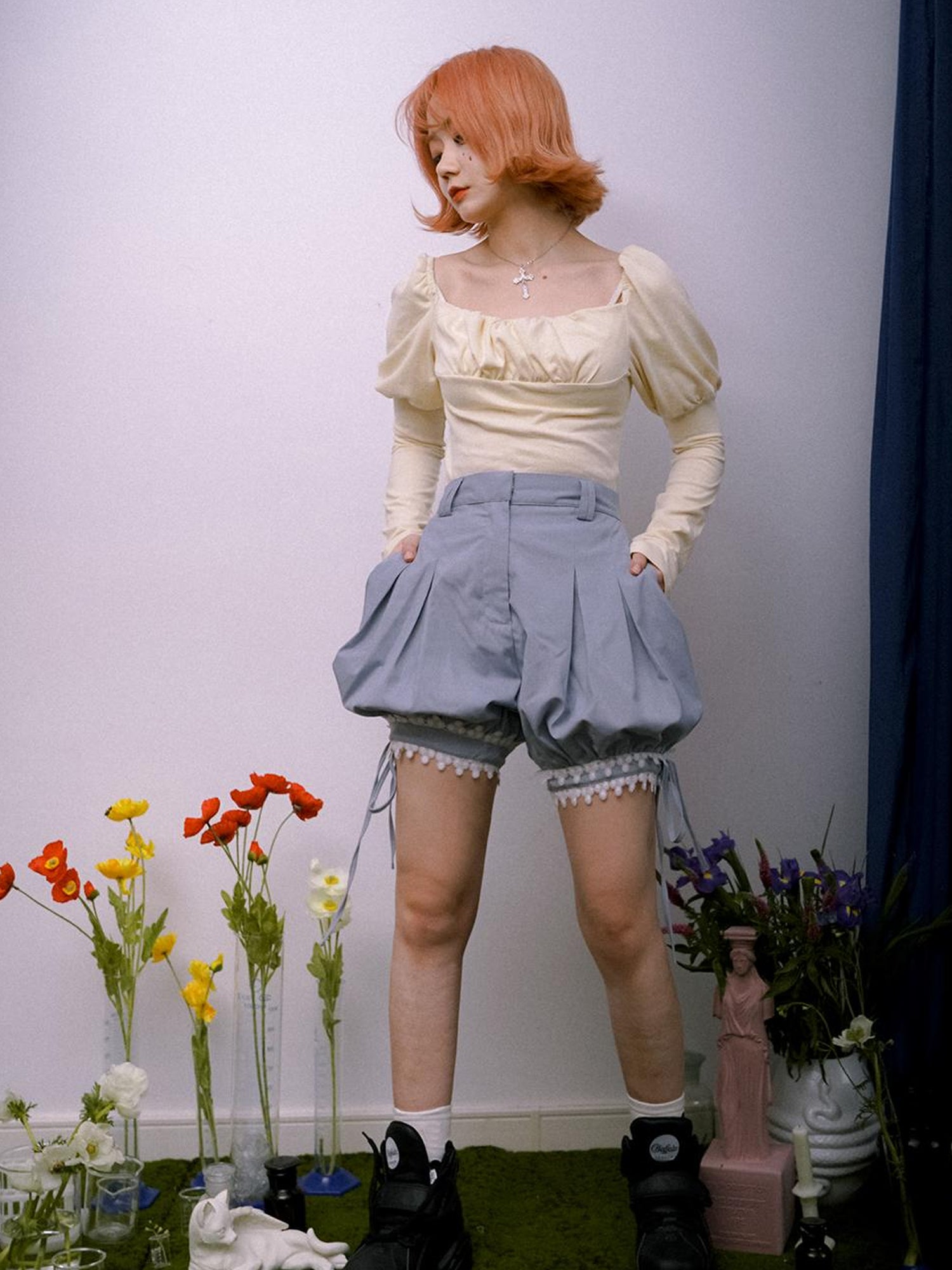Daytoday Lace Trim Bubble Shorts Day To Day Alchemy