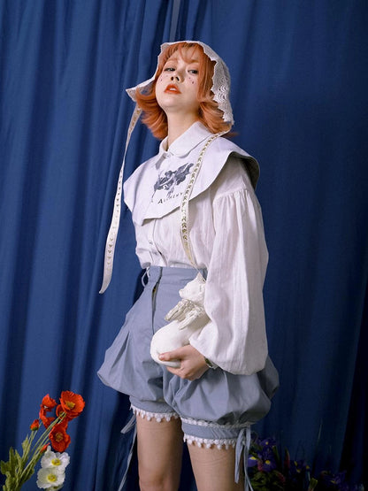 Lace Trim Bubble Shorts Day To Day Alchemy