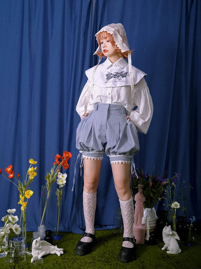 Lace Trim Bubble Shorts Day To Day Alchemy