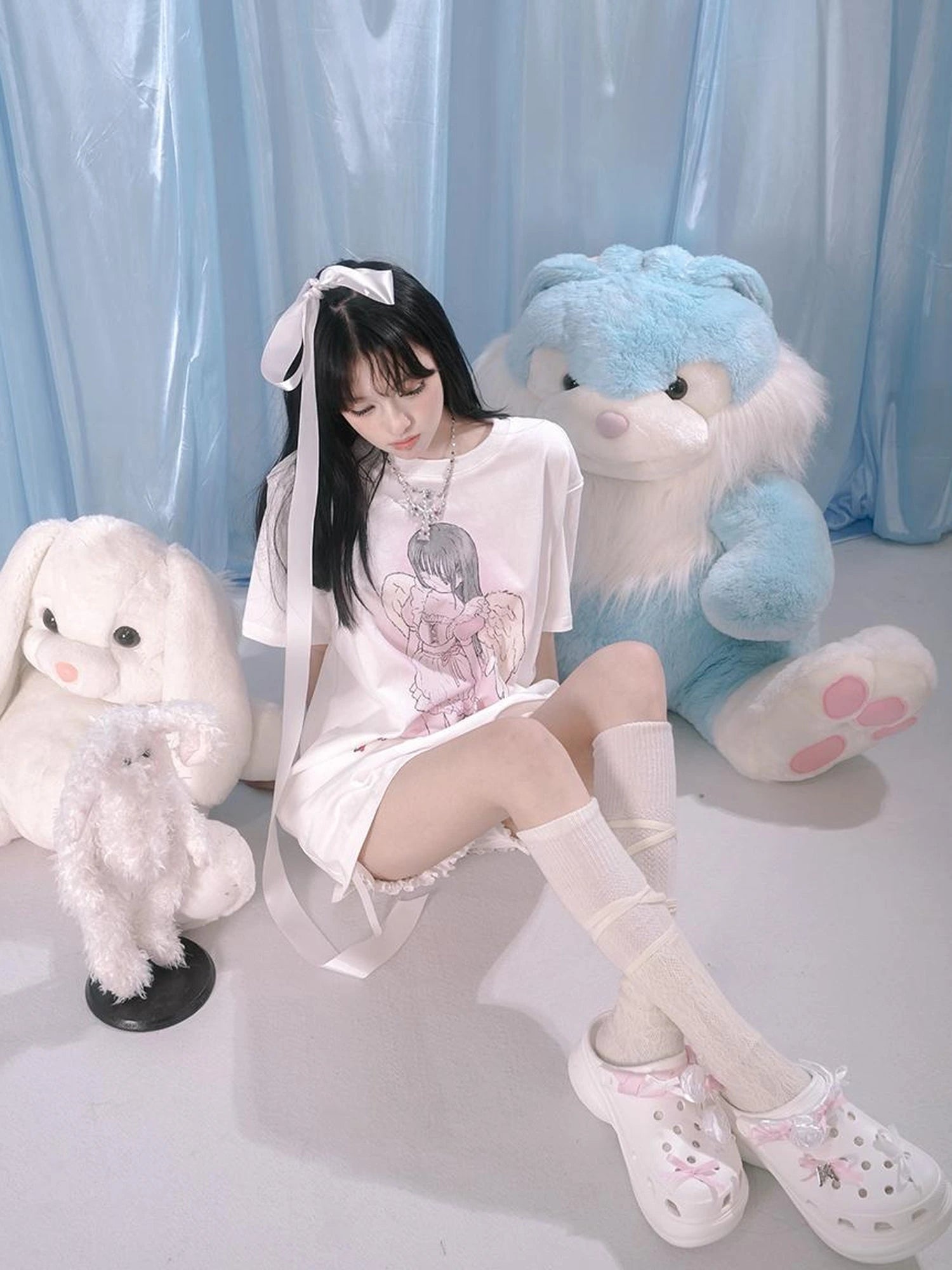 Lace Trim Cotton Ballet Shorts With Lining