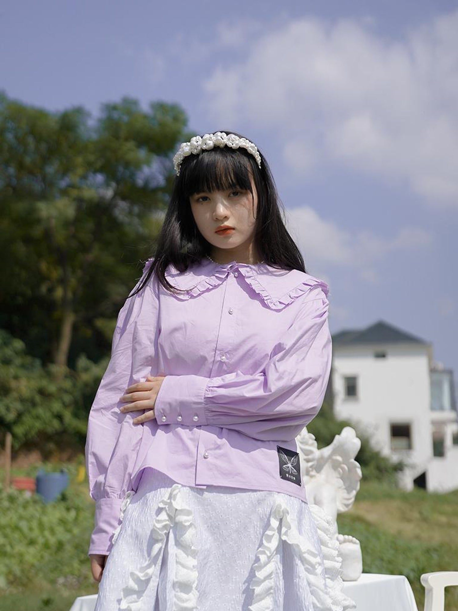 Daytoday Love Is Horrible Floral Lace Blouse