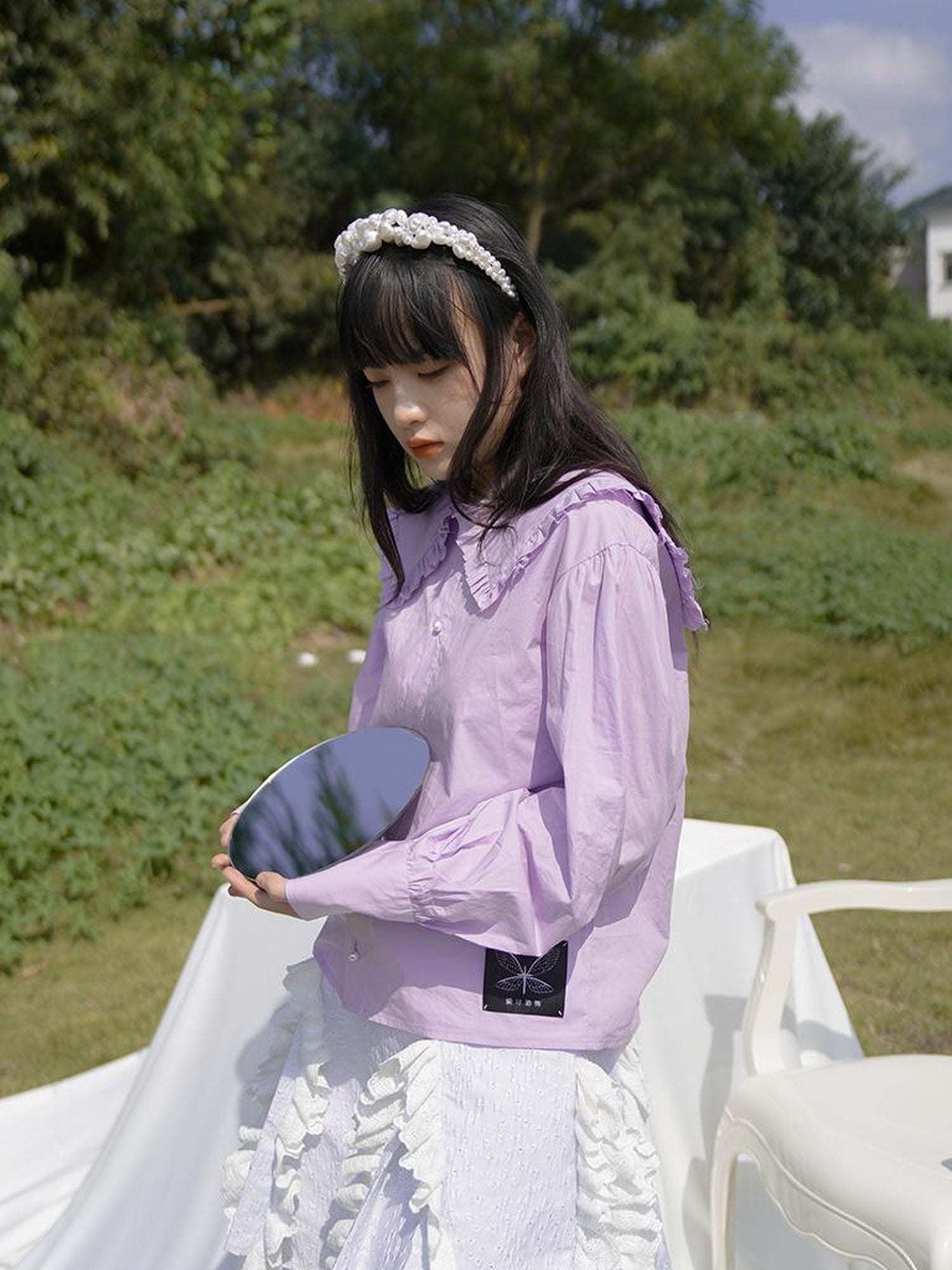 Daytoday Love Is Horrible Floral Lace Blouse