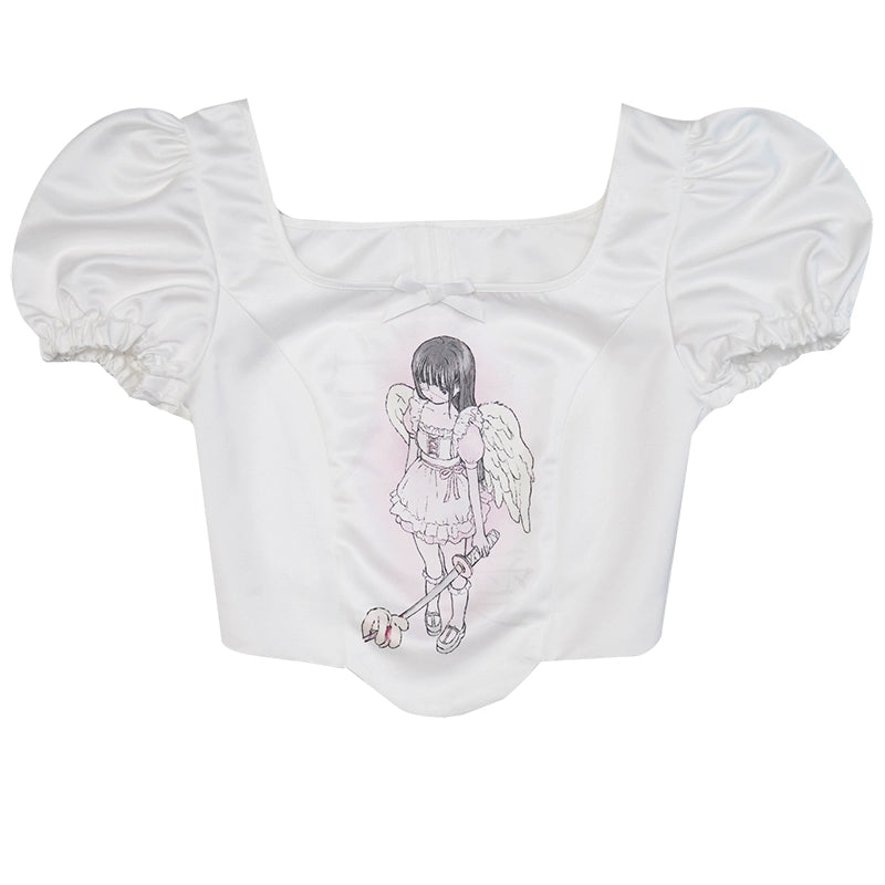 Daytoday_Milky_Hearts_Angel_Print_Bubble_Sleeve_Blouse_MISSTT