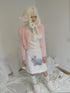 Daytoday Pearl Bow Short Knit Cardigan Pure Color Versatile