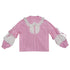 Daytoday_Pink_Plaid_Spliced_Lace_Bow_Bubble_Sleeve_Doll_Collar_Women&