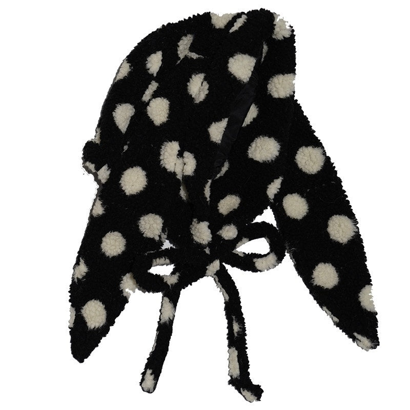 Daytoday_Polka_Dot_Lambswool_Rabbit_Ear_Bow_Women&