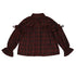 Daytoday_Red_Gingham_Bow_Bubble_Sleeve_Loose_Long_Shirt_MISSTT