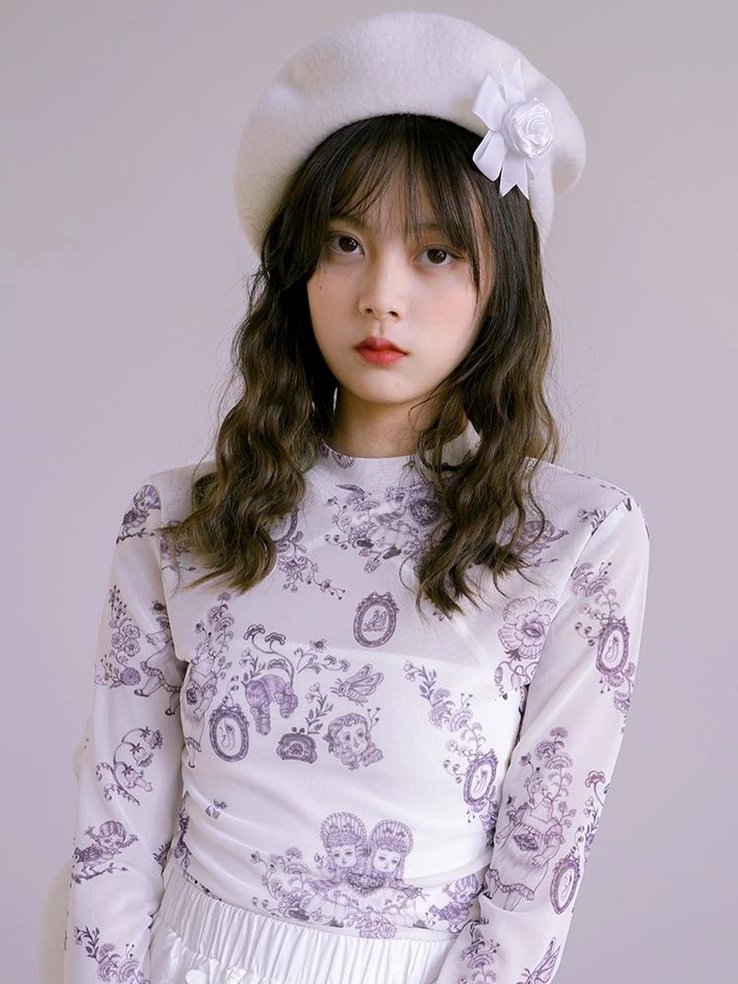 Roses Ribbons Artist Beret