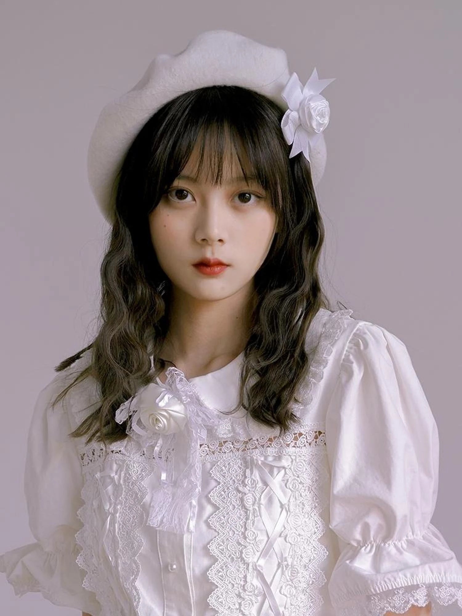 Roses Ribbons Artist Beret