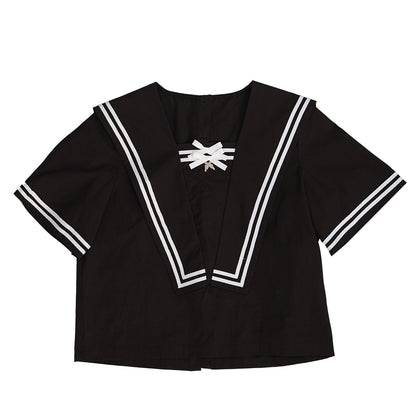 Daytoday_Sailor_Collar_Bow_Wing_Short_Sleeve_Shirt_MISSTT