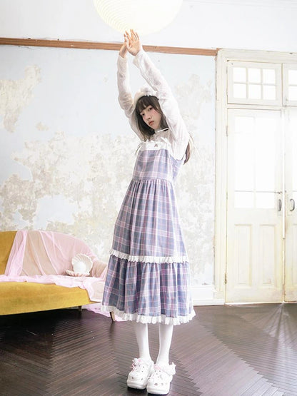 Sheer Lace High Neck Long Sleeve Top