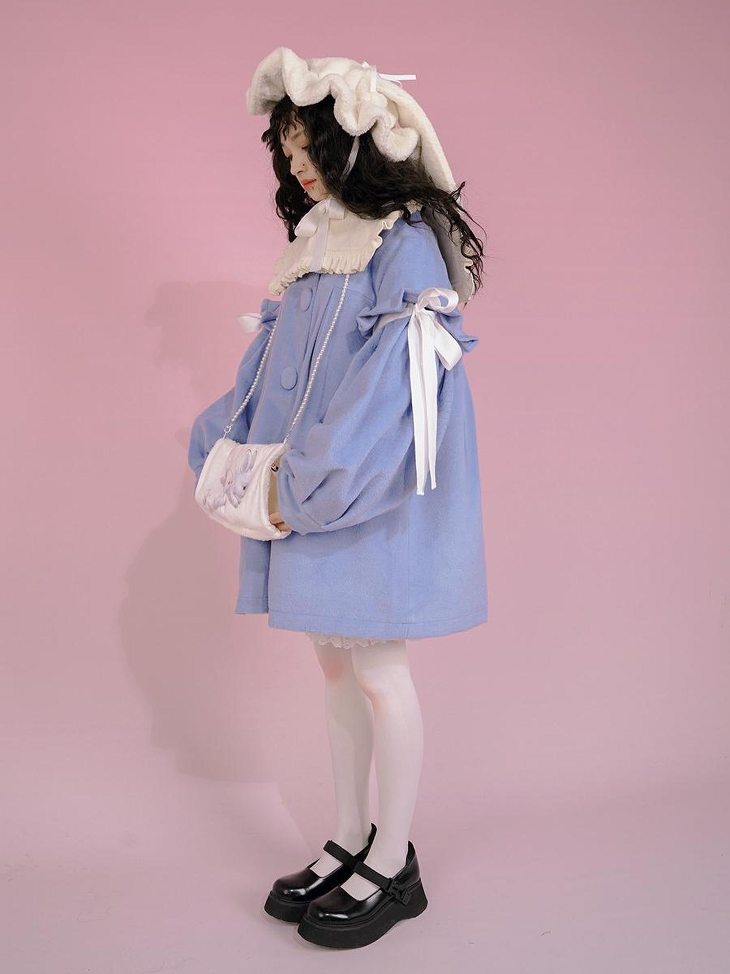 Daytoday Snow Bunny Pearl Neck Warmer With Plush Gloves