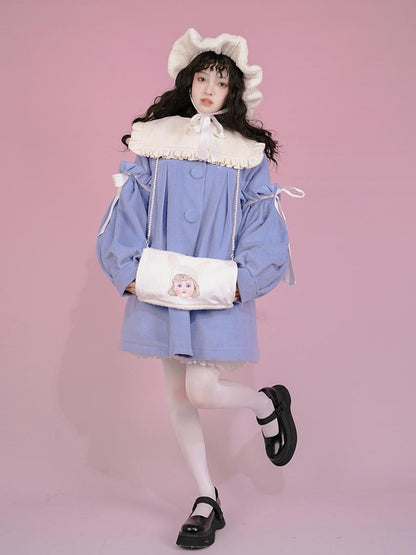 Daytoday Snow Bunny Pearl Neck Warmer With Plush Gloves