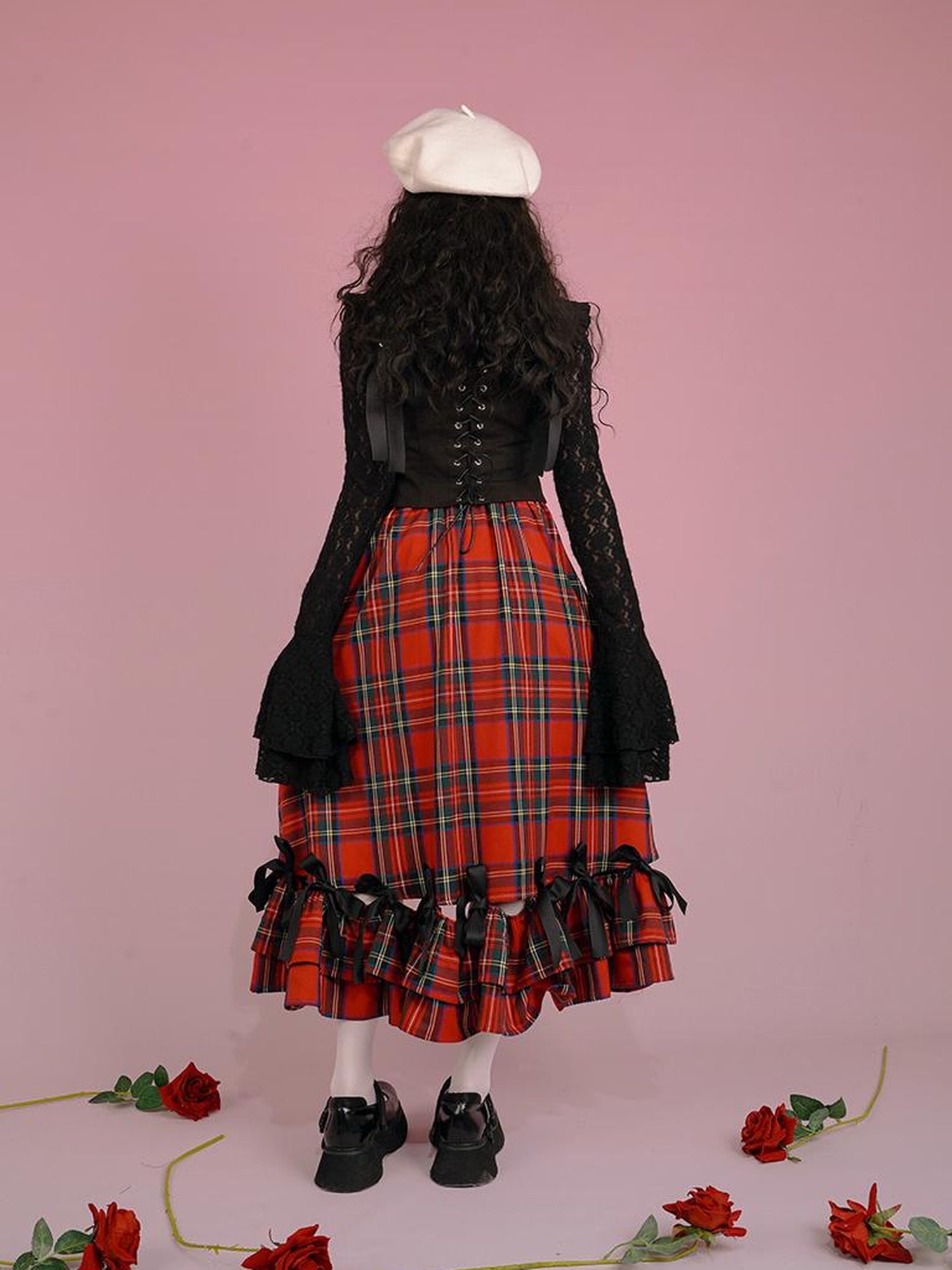 Daytoday Snow Country Bow Knot A Line Skirt
