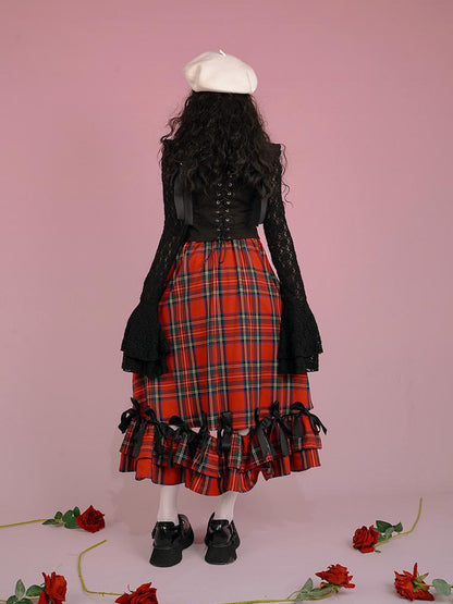 Daytoday Snow Country Bow Knot A Line Skirt