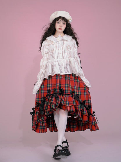 Daytoday Snow Country Bow Knot A Line Skirt